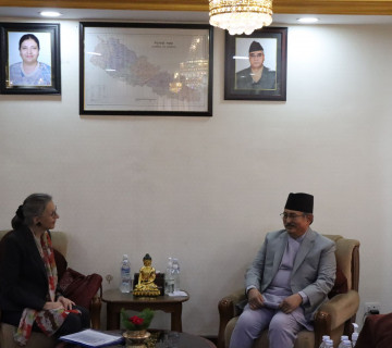 गृहमन्त्री खाँण र अस्ट्रियाका राजदूत वजिरबीच भेटवार्ता